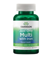 swanson multivitamini i minerali sa željezom Just One Multi with Iron