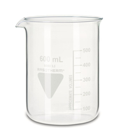 laboratorijska čaša staklena niska 600 ml