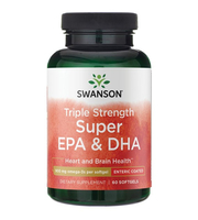 Triple Strength Super EPA & DHA (647 EPA/253 DHA) 60 softgel kapsula - Swanson