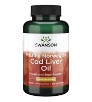 Pristine Norwegian Cod Liver Oil Swanson kapsule ulja jetre bakalara