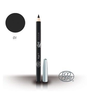 prirodna organska olovka za oči pogodna za vegane - crna - alva kozmetika