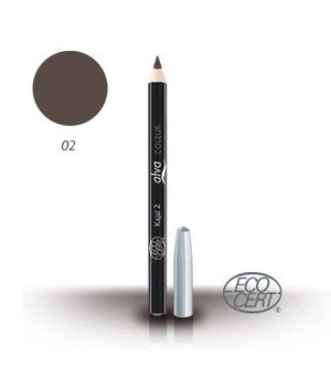 prirodna organska olovka za oči pogodna za vegane shiny brown - alva kozmetika