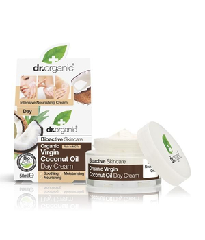 dr organic dnevna krema s kokosom za suhu kožu