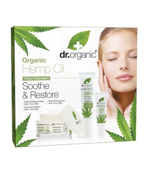 dr organic konoplja soothe & restore poklon paket