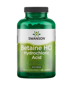 klorovodična kiselina dodatak prehrani - betaine hcl kapsule swanson
