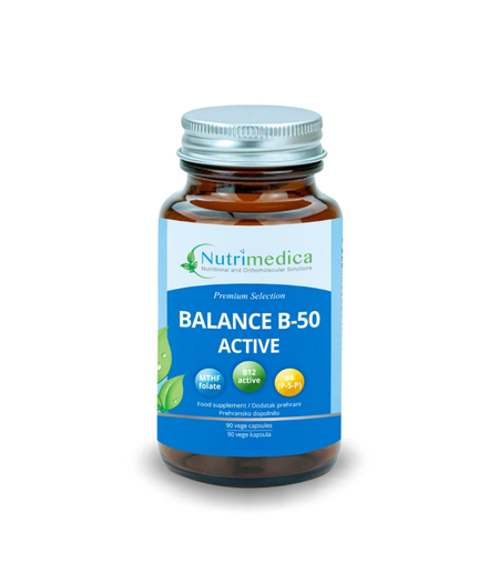 B50 kompleks Balance – Aktivni B vitamini za energiju i živce  nutrimedica