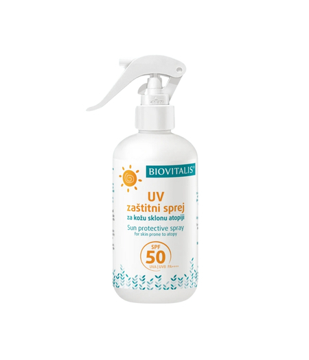 BIOVITALIS® UV zaštitni sprej za kožu sklonu atopiji SPF 50