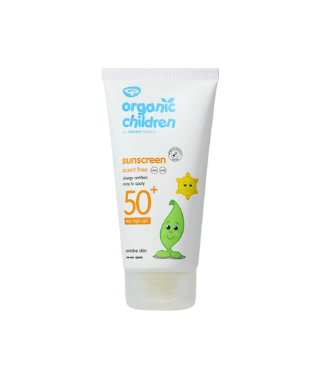 Dječja krema za sunčanje SPF50 bez mirisa 150 mL - Green People Organic Children Scent Free Sunscreen SPF50+