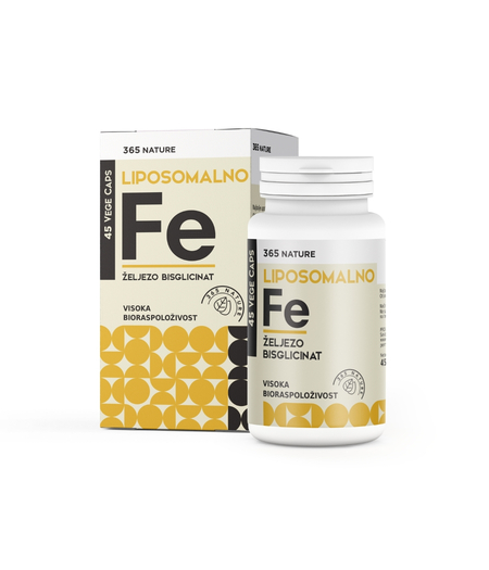 Liposomalno željezo bisglicinat 365 nature