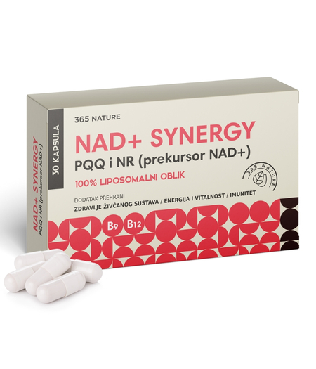 NAD+ SYNERGY PQQ i NR 30 kapsula - 365 Nature