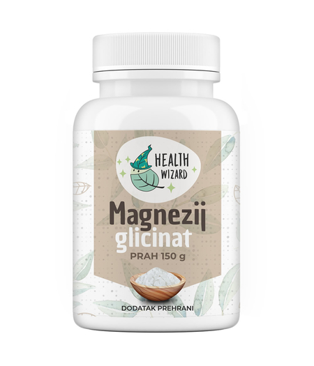 MAGNEZIJ GLICINAT- magnesium glycinate u prahu HEALTH WIZARD